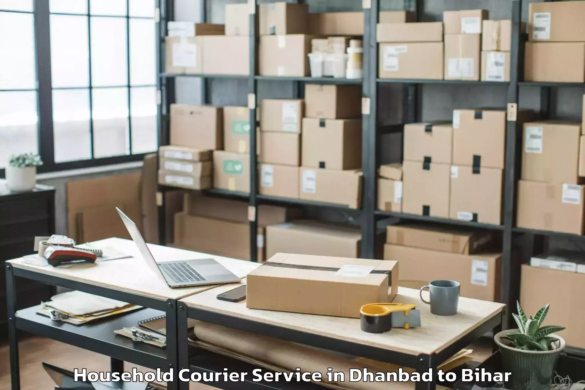 Easy Dhanbad to Jagdispur Household Courier Booking